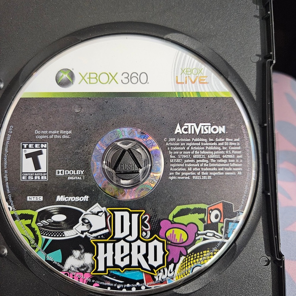 DJ Hero Xbox 360 Game‎ Activision Music Rhythm Game Teen ESRB Rated